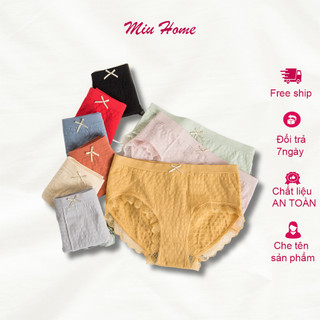 Quần lót nữ cotton MIUHOME nhăn loại 1 kháng khuẩn co dãn 4 chiều dễ thương 182