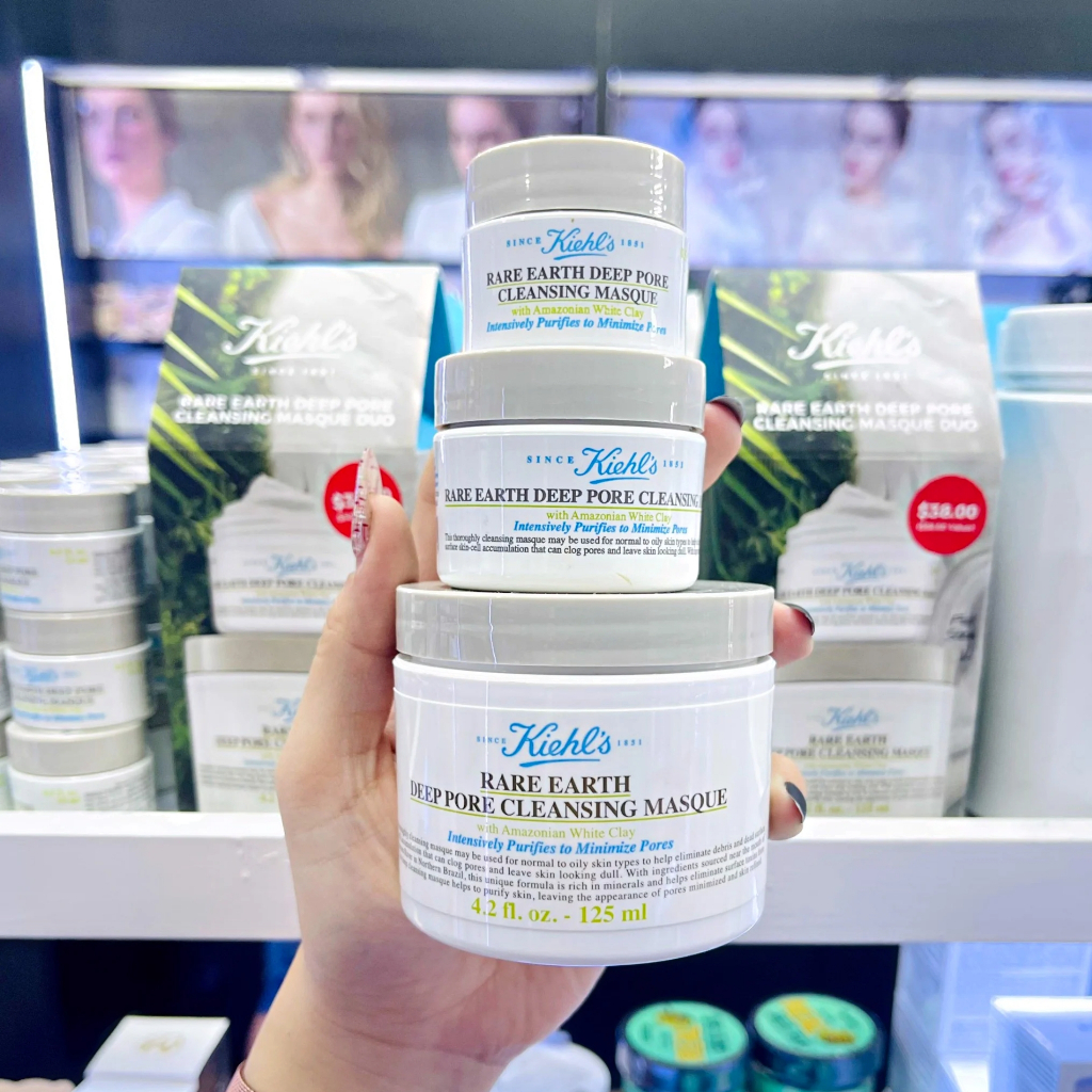 Mặt Nạ Đất Sét Kiehl's Rare Earth Deep Pore Cleansing Masque Làm Sạch Sâu Se Khít Lỗ Chân Lông, giảm mụn đầu đen | BigBuy360 - bigbuy360.vn