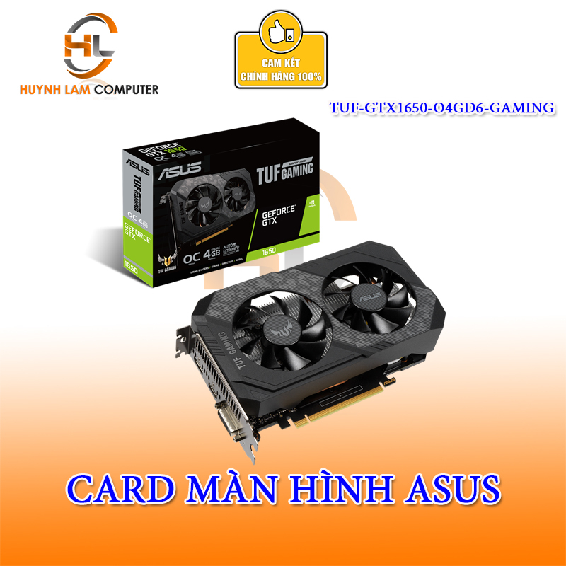 Card màn hình ASUS TUF GeForce GTX 1650 OC 4GB GDDR6 Gaming (TUF-GTX1650-O4GD6-GAMING)