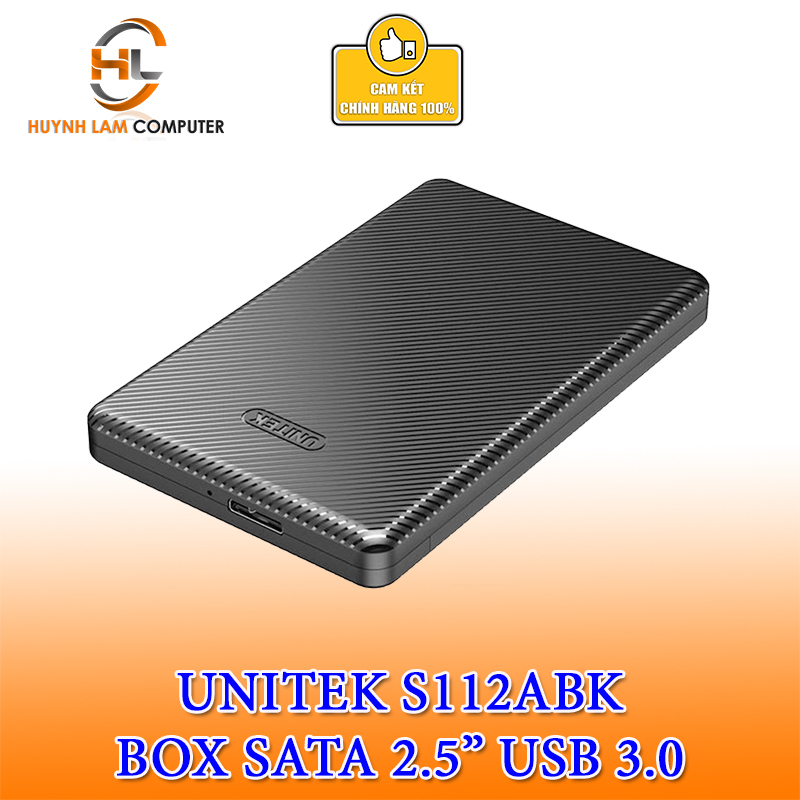Box Unitek S112ABK USB 3.0 - Hộp đựng ổ cứng 2.5inch