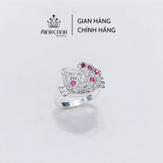 Nhẫn Bạc Cho Trẻ Em Mèo Hello Kitty - Minh Canh Jewelry