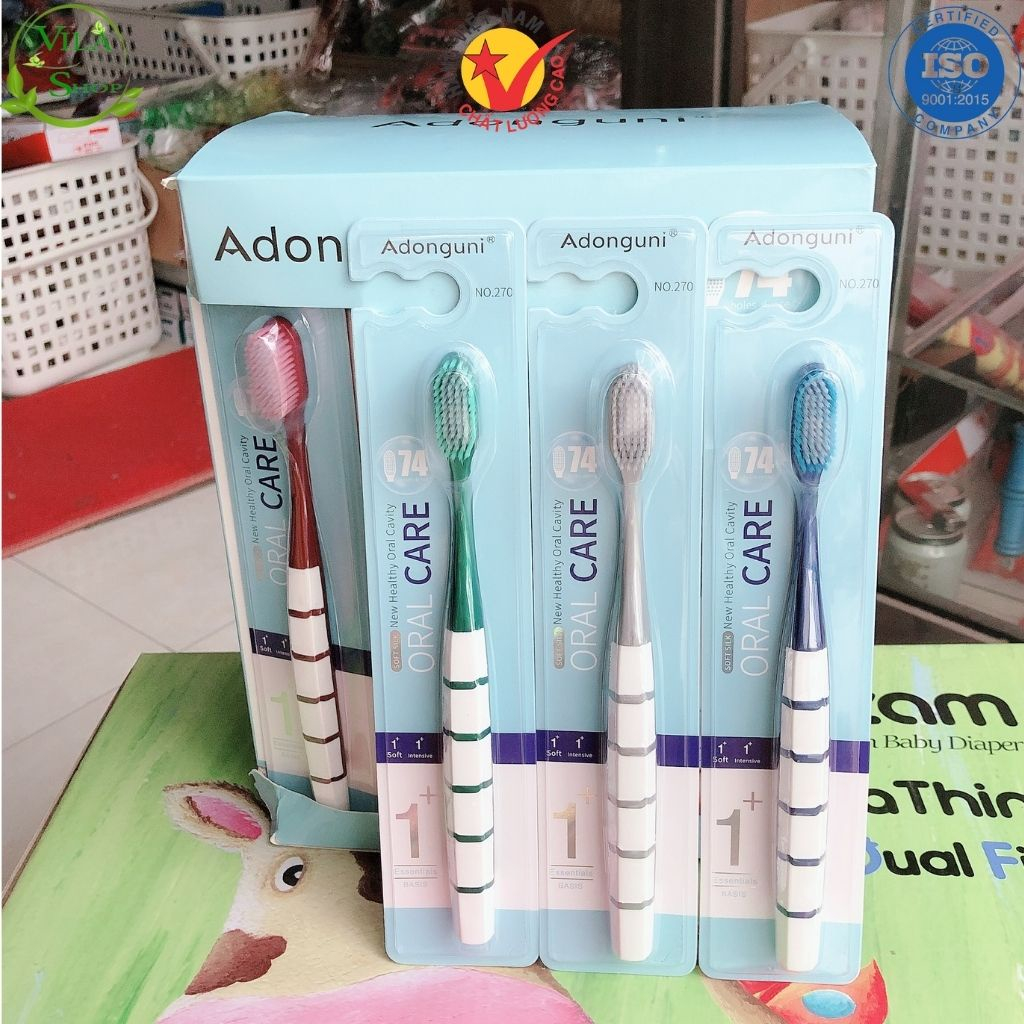 Sỉ 1 hộp gồm 30 chiếc bàn chải đánh răng - mã 270  và có 4 mầu như hình - lông bàn chải mềm - mẫu mã đẹp