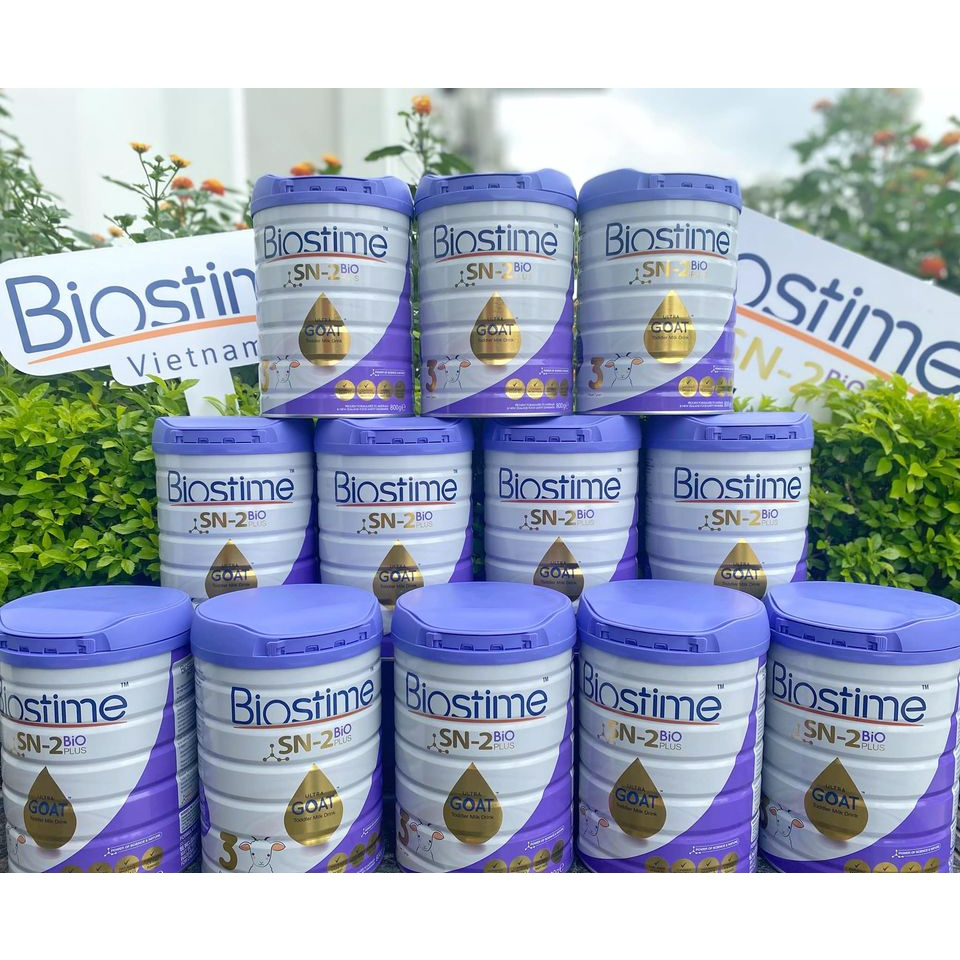 Sữa Dê Biostime Sn-2 Bio Plus Ultra Goat số 1, 2, 3 hộp 800g Chính Hãng