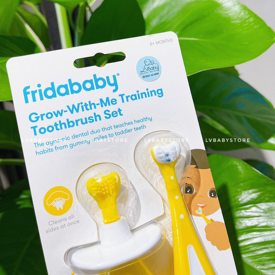 BÀN CHẢI ĐÁNH RĂNG FRIDABABY CHO BÉ 3-6M+