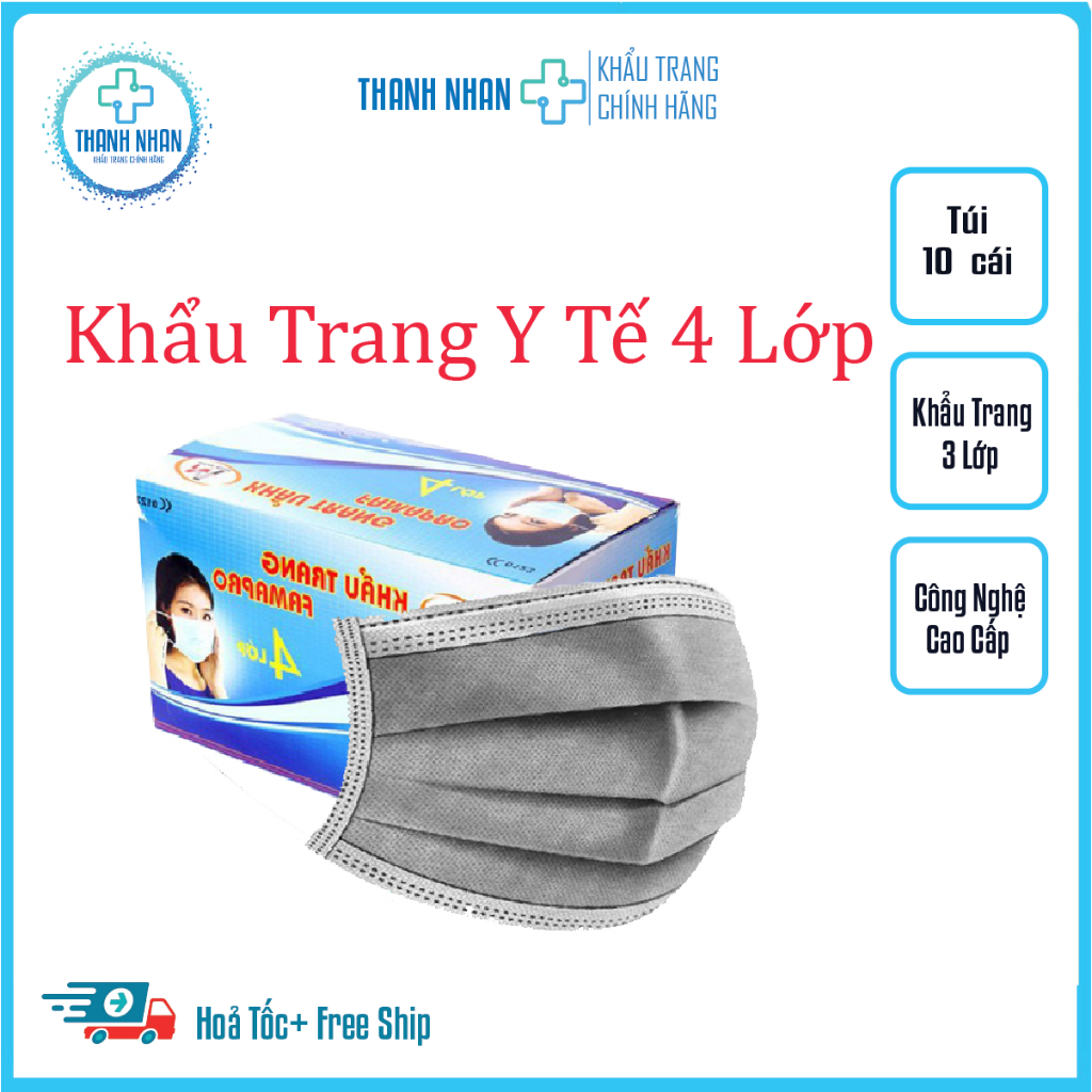 Khẩu Trang Y Tế 4 Lớp Famapro Công Ty TNHH Sản Xuất Thương Mại Thiết Bị Nam Anh