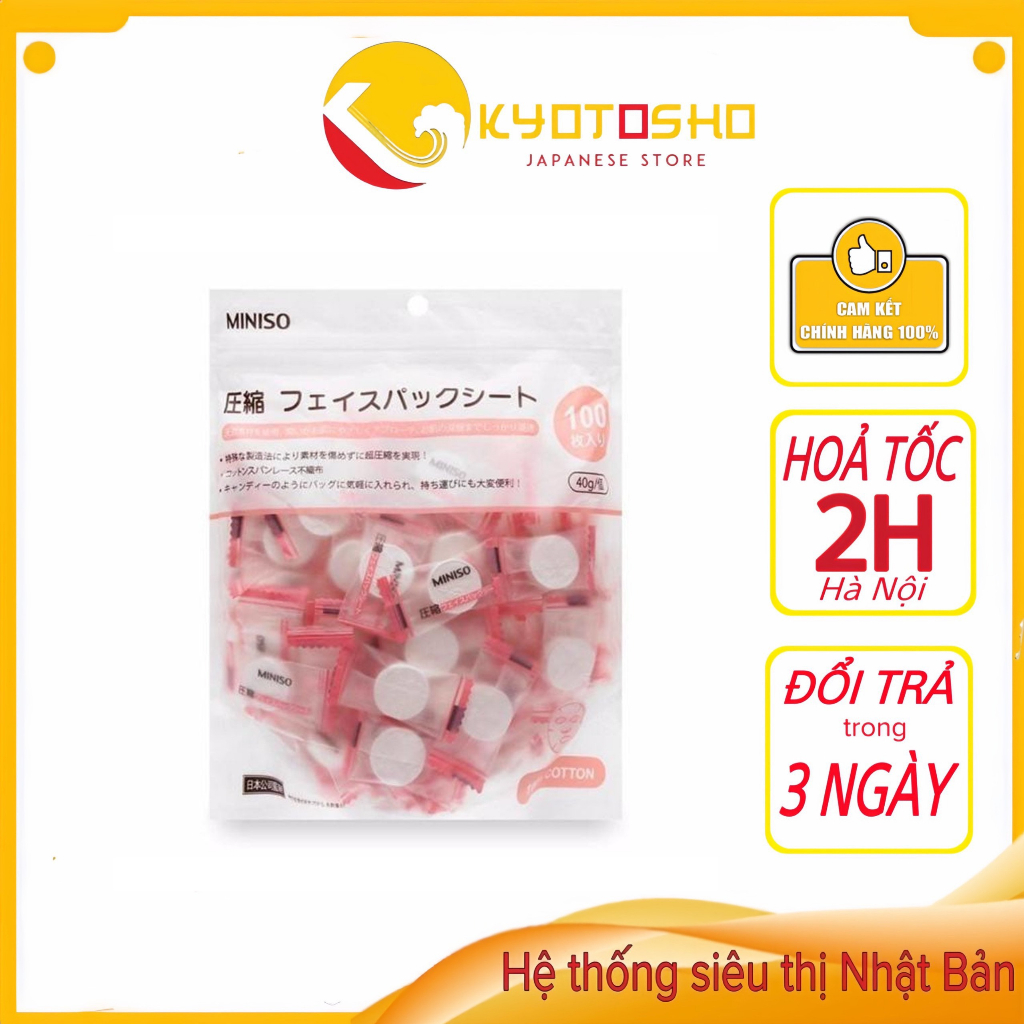 Mặt nạ dạng viên nén MINISO 100v