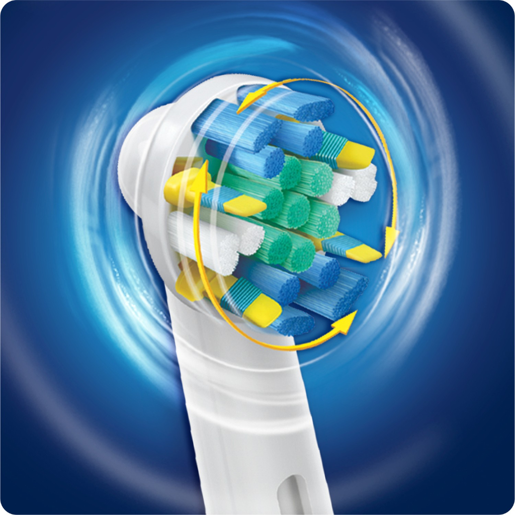 Set bộ 4 đầu bàn chải đánh răng điện Floss Action Minh House cho máy Oral B, EB-25A