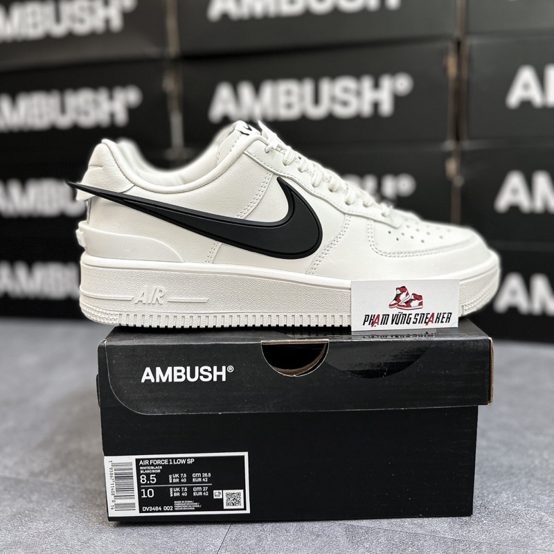 Giày Thể Thao Air force 1 Ambush Phantom Full Hộp Kèm Tất Trắng