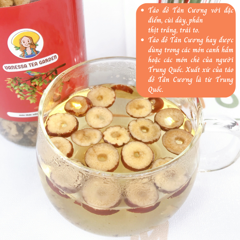 Táo Đỏ Thái Lát Sấy Khô Đặc Sản Tân Cương 160GR