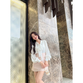 Áo sơ mi lụa tay phồng LUCET Kate Shirt