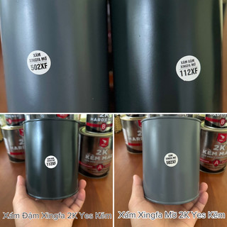 Sơn Xám Xingfa và Xám Xingfa đậm Cao Cấp 2K Hai Thành Phần Yes ( sơn trên bề mặt kim loại, inox, kiếng, nhựa, tàu…)