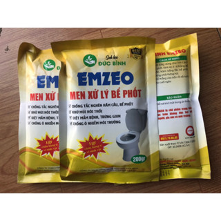 EMZEO Men Xử Lý Bể Phốt, Hầm Cầu Khử Mùi Hôi Thối, Diệt Nấm Bệnh, Trứng Giun Gói 200gr