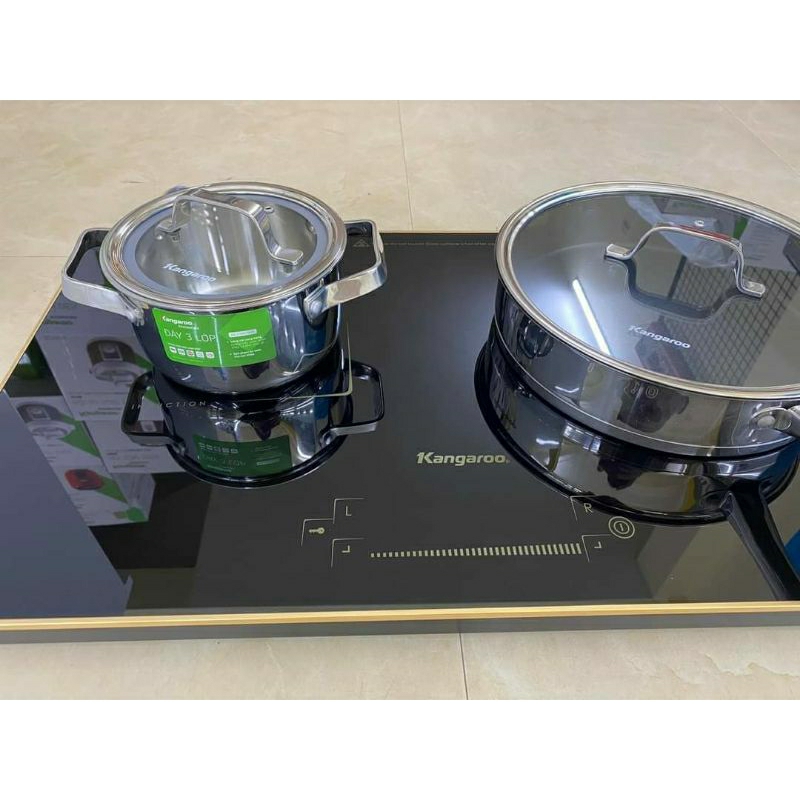 Bếp từ đôi kangaroo kg438i hàng chính hãng bảo hành 12 tháng