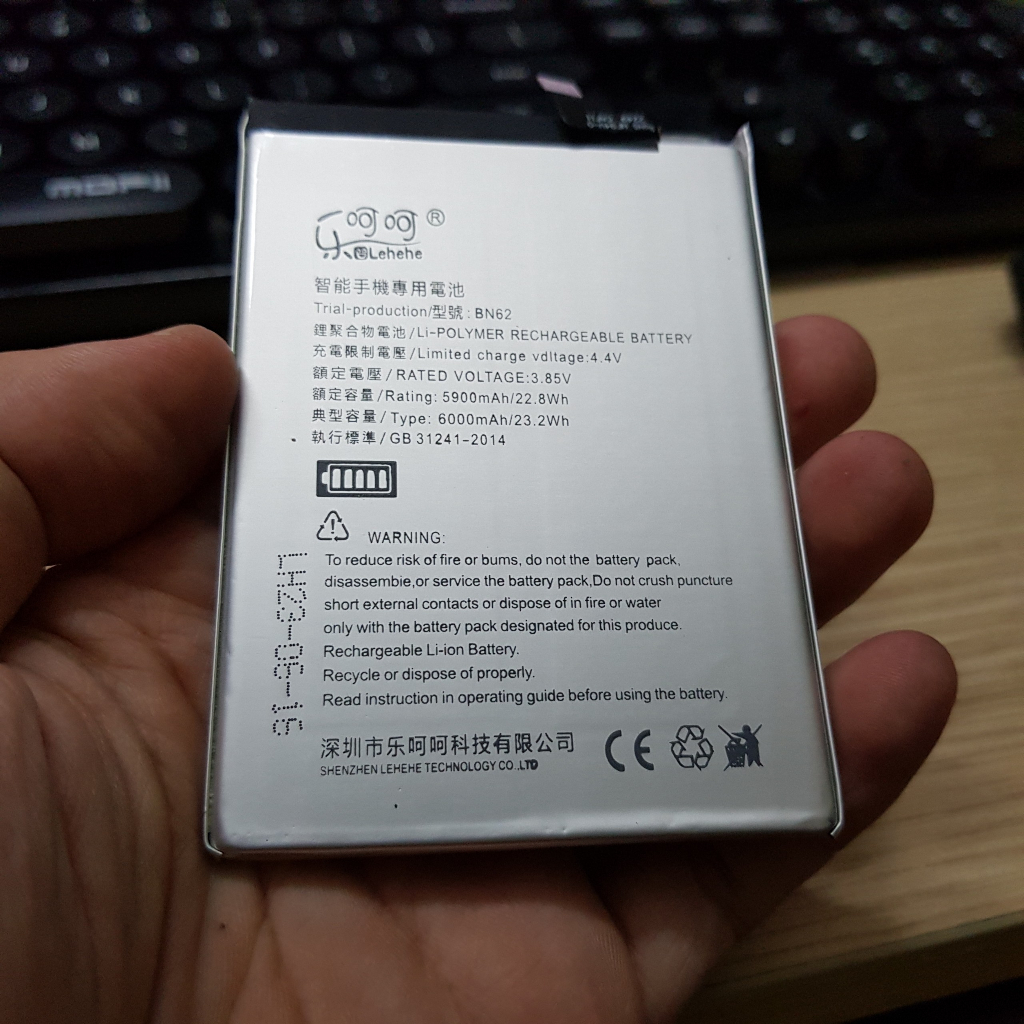 Pin lehehe dành cho Xiaomi redmi note 9 - 4G / 5G / pocco M3 mã BN62, bảo hành 6 tháng