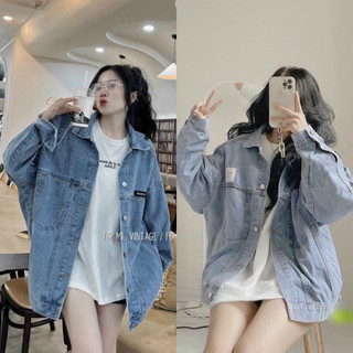 ÁO KHOÁC JEANS FORM RỘNG (KÈM VIDEO HÌNH THẬT)