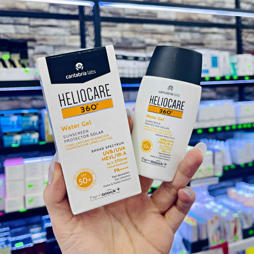 Kem Chống Nắng Heliocare 360 Water Gel Spf50+ 50ml Chính Hãng Cho Da Thường, Hỗ Hợp Và Da Dầu