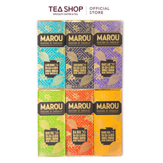   SET 6 Thanh MAROU Single Origin Mini  Socola đen nguyên chất  6 x 24g  
