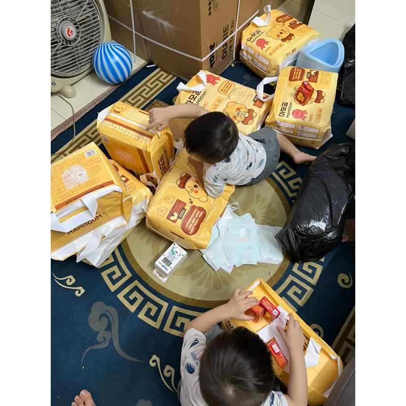 Bỉm dán quần sợi tre organic cao cấp Mamogom Hàn Quốc cho bé đủ size S62/ M52/ L44/ Xl40/ XXL38