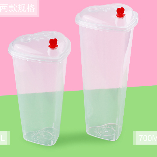 Ly pp trái tim 500/700ml