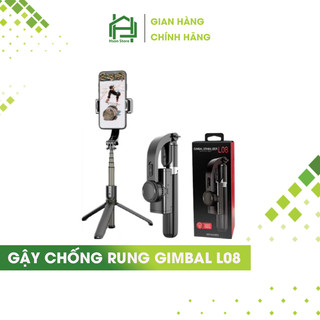 Gậy quay phim chụp ảnh chống rung HSON, gimbal l08 cao cấp giá đỡ 3 chân đỡ quay video
