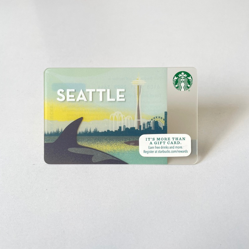0810B THẺ STARBUCKS NHỰA SEATTLE 2015, thẻ có trầy (thẻ đã sử dụng, dùng để sưu tầm)