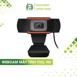 Webcam máy tính full hd có mic, Web camera HSON dành cho laptop full box siêu nét hỗ trợ livestream, học trực tuyến