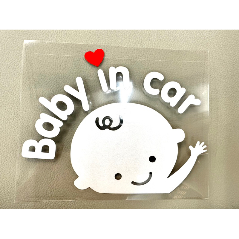 Miếng Dán Phản Quang Họa Tiết Baby In Car Thời Trang Trang Trí Xe Hơi