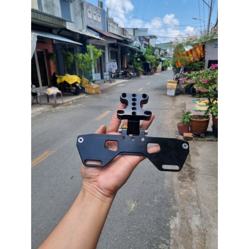 Pát biển số gập cho xe PKL , PKN , R15 , TFX v.vv