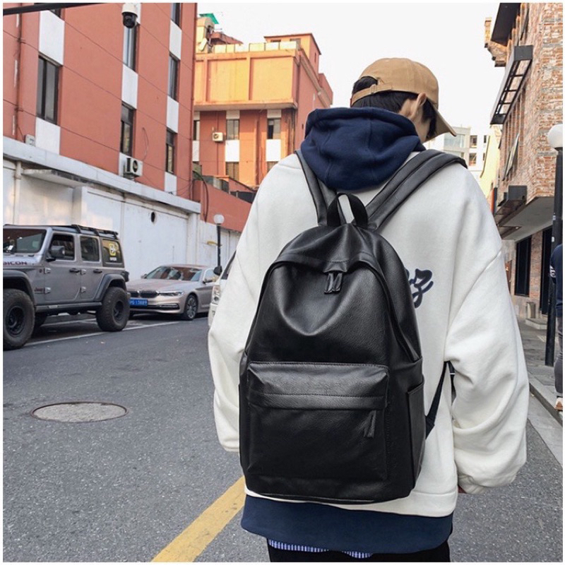 Balo Da PU thời trang nam nữ chống nước cao cấp