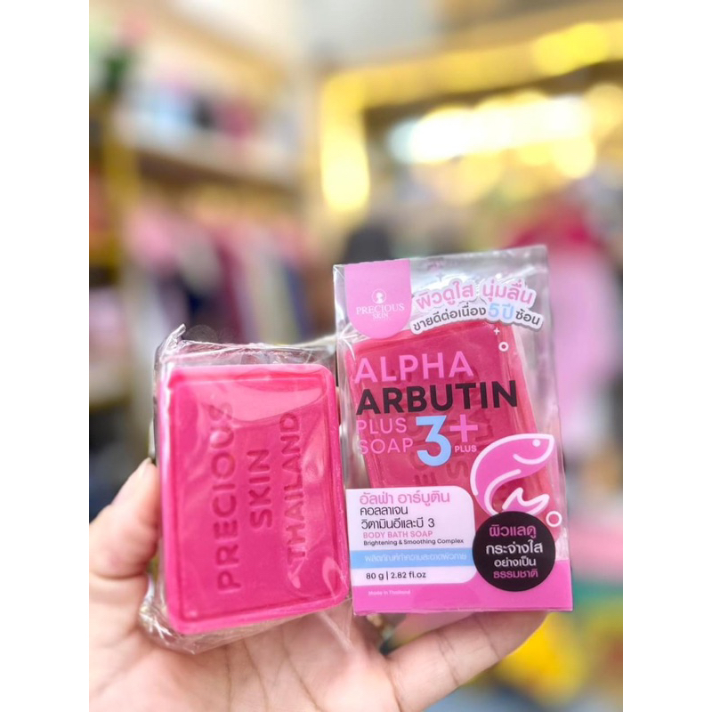 Soap Tắm Trắng Alpha Arbutin Collagen Soap, Xà Phòng Tắm Trắng Thái Lan