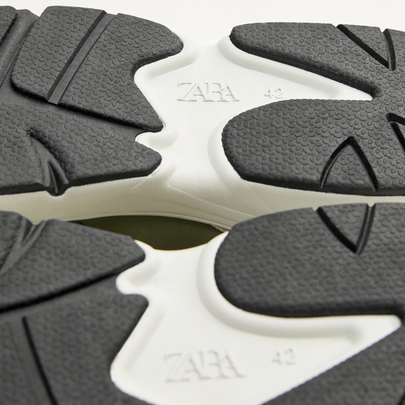 Giày sneakers Zara authentic CONTRAST MULTI-PIECE size 40