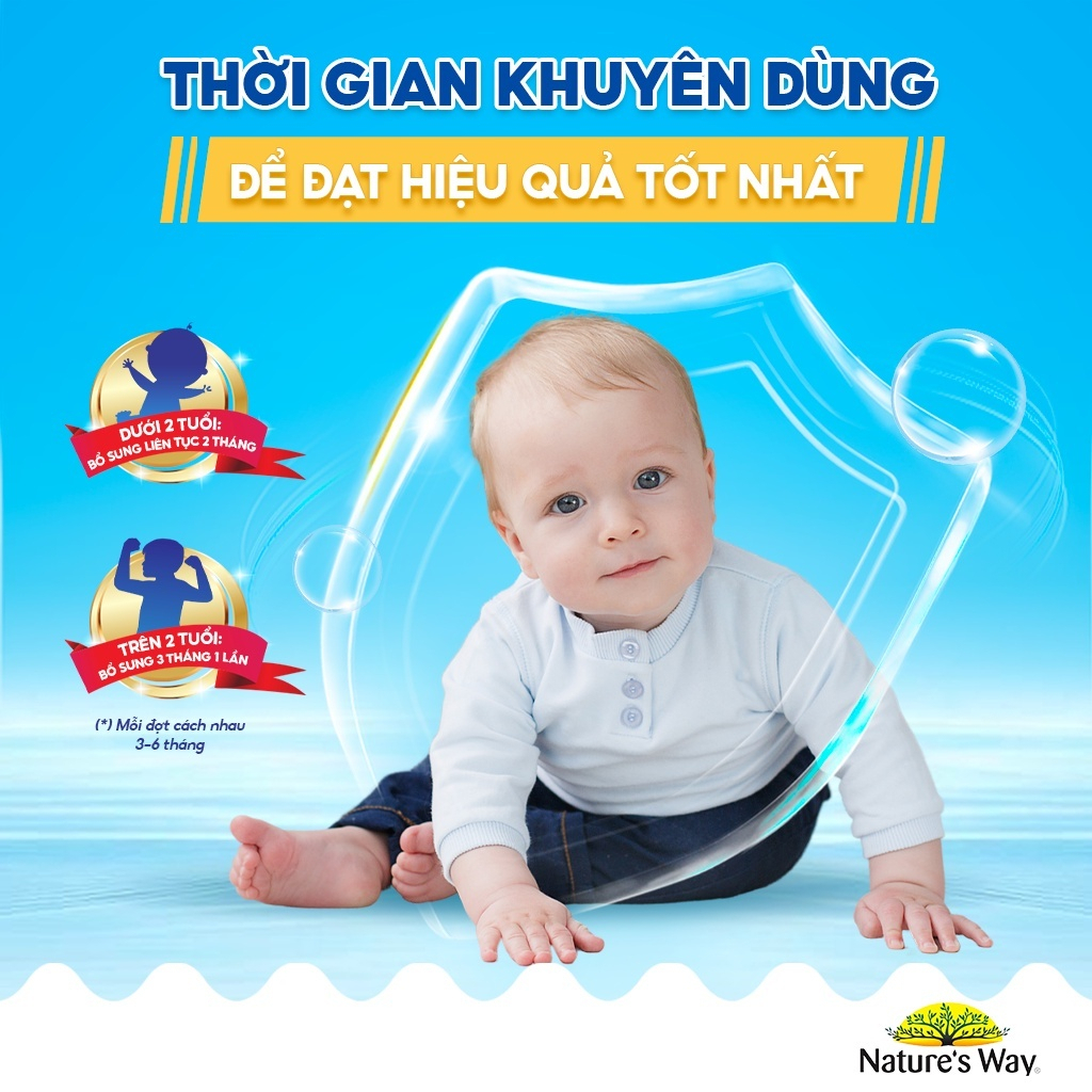 Viên Uống Dầu Cá Nature's Way Omega-3 Fish Oil Trio Giúp Bổ Sung DHA Phát Triển Trí Tuệ Cho Bé 60 Viên