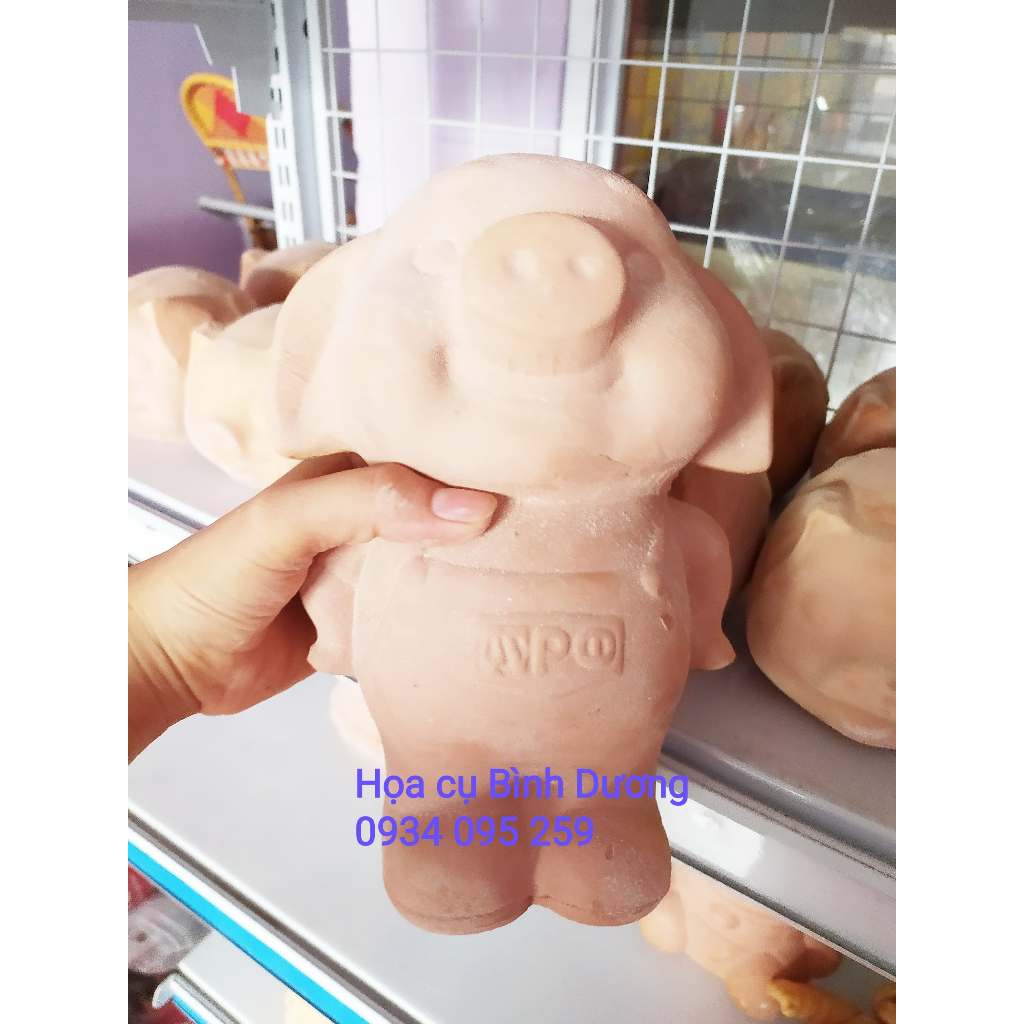 Heo đất chưa sơn, heo đất nung chưa vẽ, vẽ heo đất