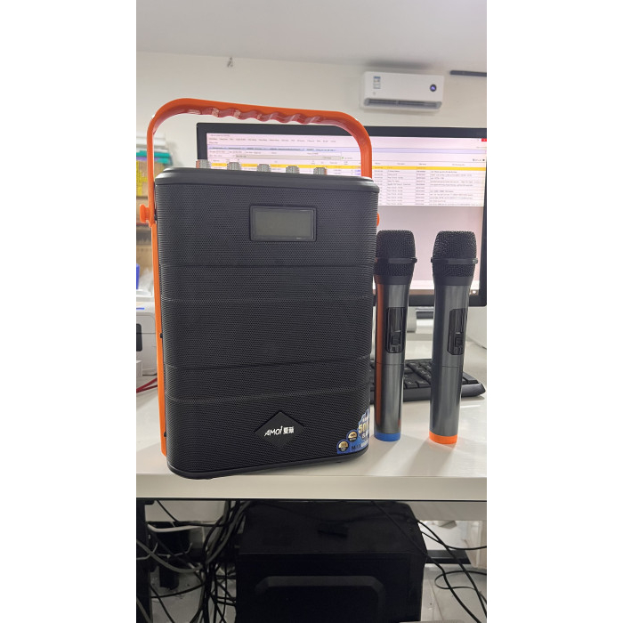 Loa karaoke Bluetooth Amoi TC-16 + kèm 2 mic hát