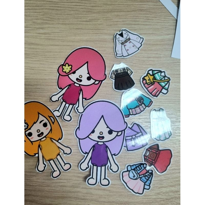 Combo 8 búp bê 16 bộ quần áo