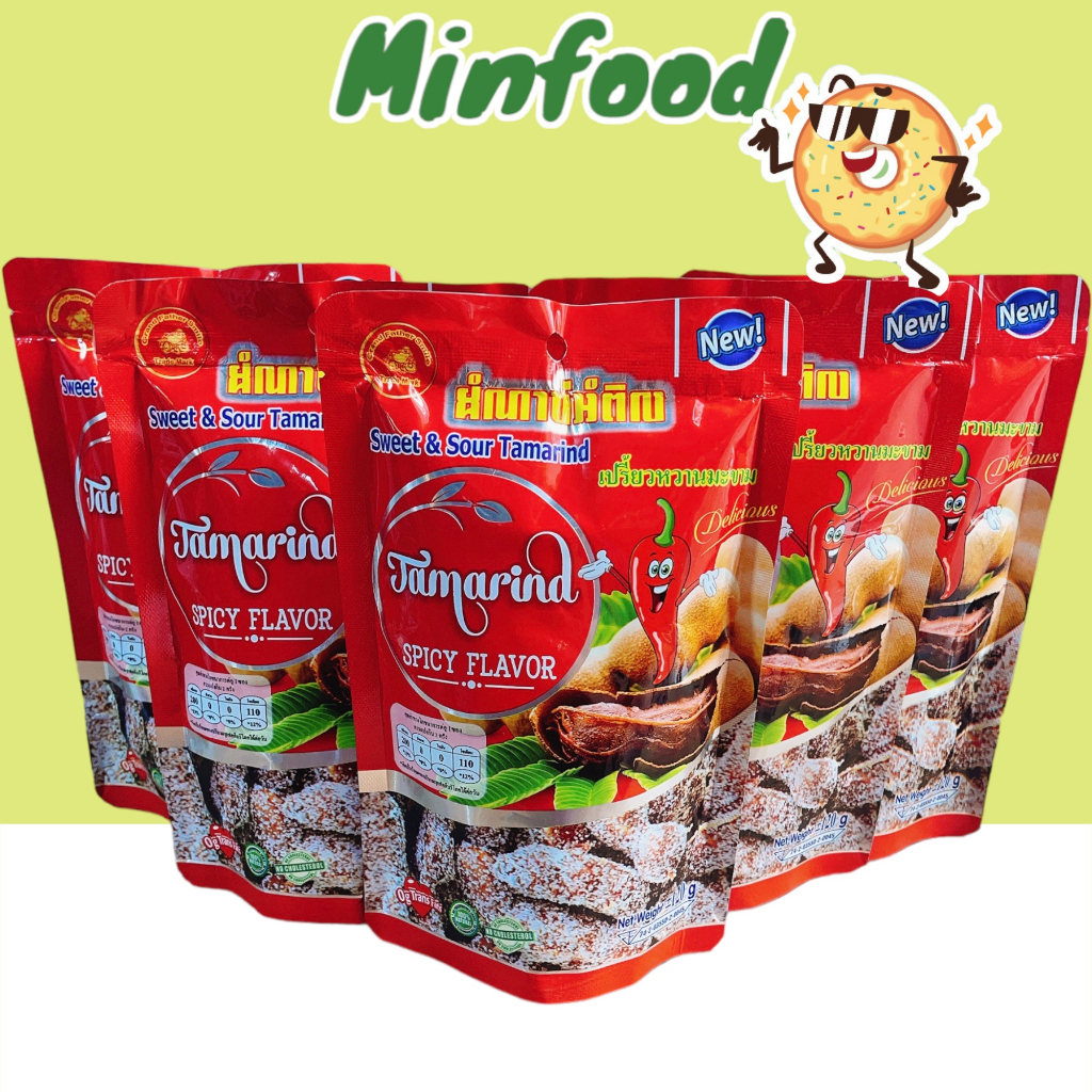 Một Bịch Me Ngào Đường Cay Tamarind Vị Cay Chua Ngọt Thái Lan