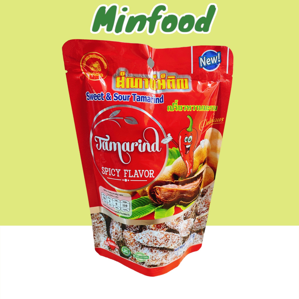 Một Bịch Me Ngào Đường Cay Tamarind Vị Cay Chua Ngọt Thái Lan