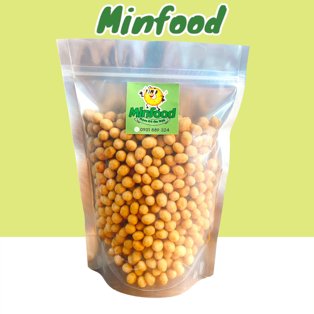 Đậu Phộng Da Cá Nước Cốt Dừa Minfood giòn ngon bổ dưỡng 500G/1KG