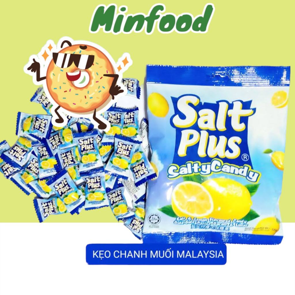 Kẹo Chanh Muối Salt Plus Malaysia Gói 120G