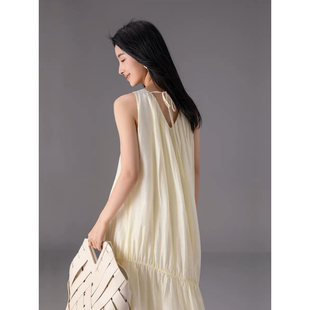 VÁY TƠ MÀU KEM VÀNG