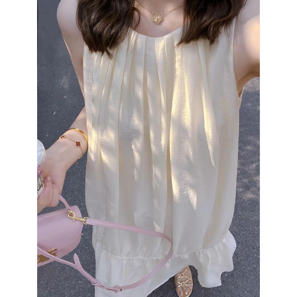 VÁY TƠ MÀU KEM VÀNG