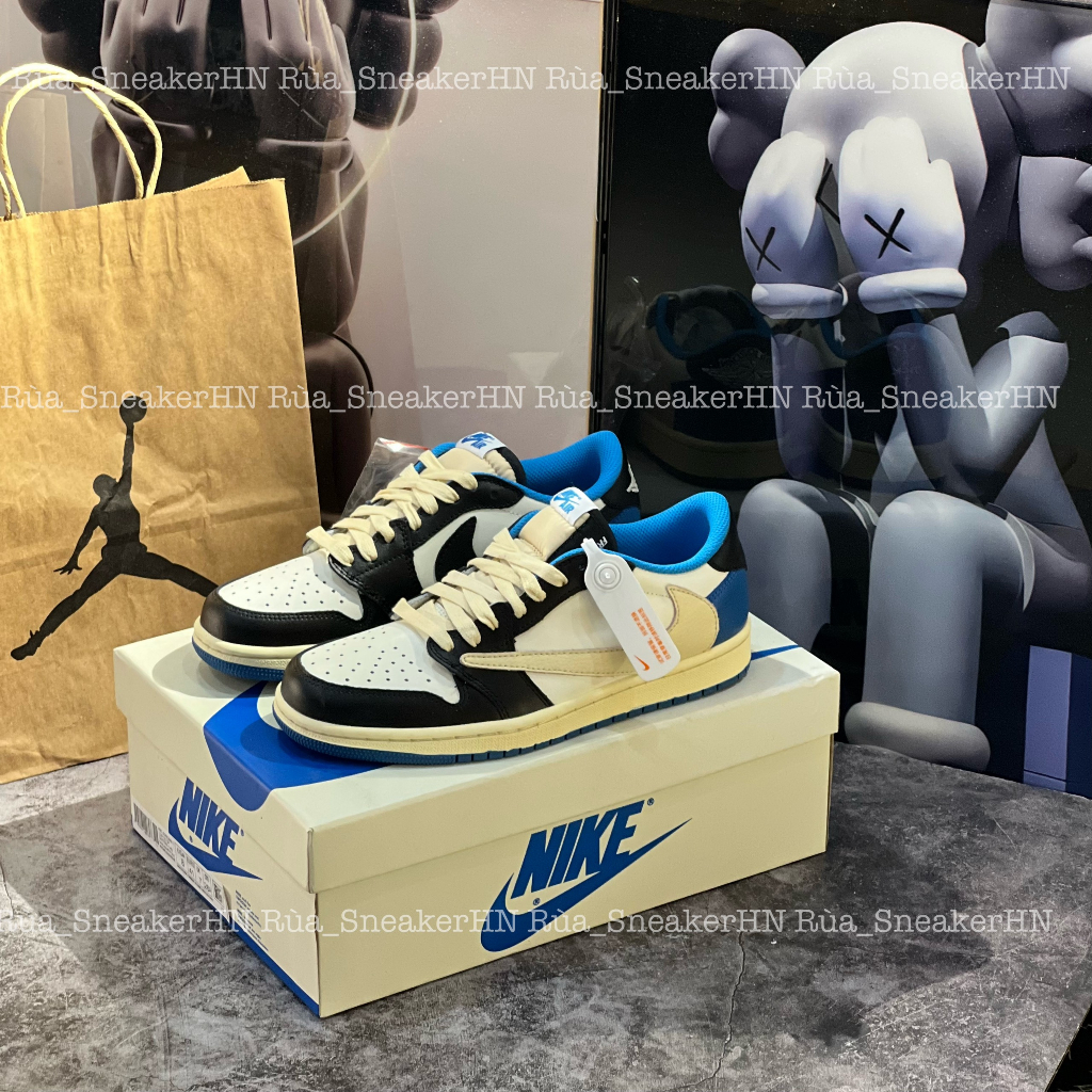 Siêu Phẩm Giày Thể Thao Sneaker J/D Tra/Vis Xanh Thấp Siêu Hot Cao Cấp Ảnh Thật