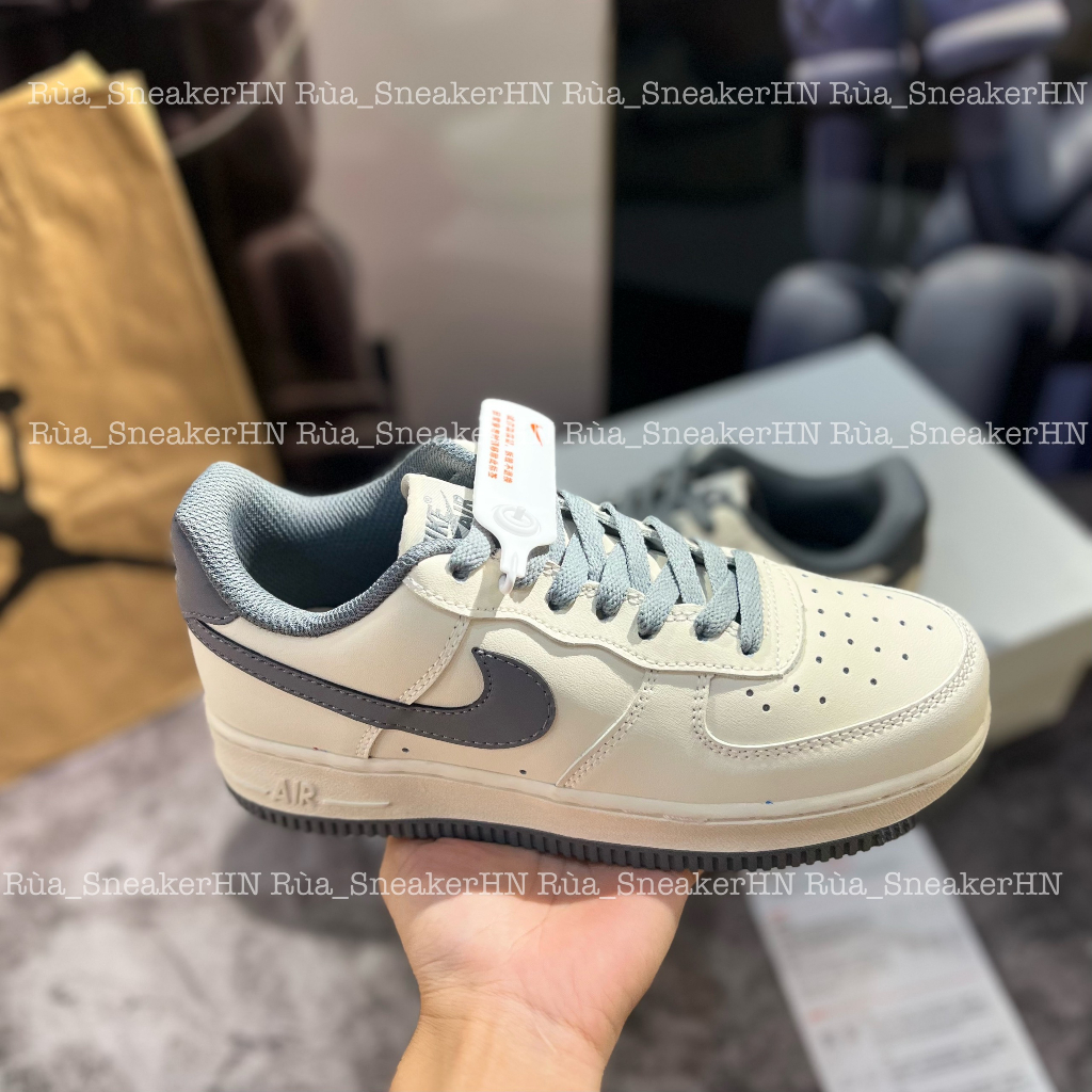Siêu Phẩm Giày Thể Thao Sneaker A.F/1 Xám Kem New 2022 Cao Cấp Ảnh Thật