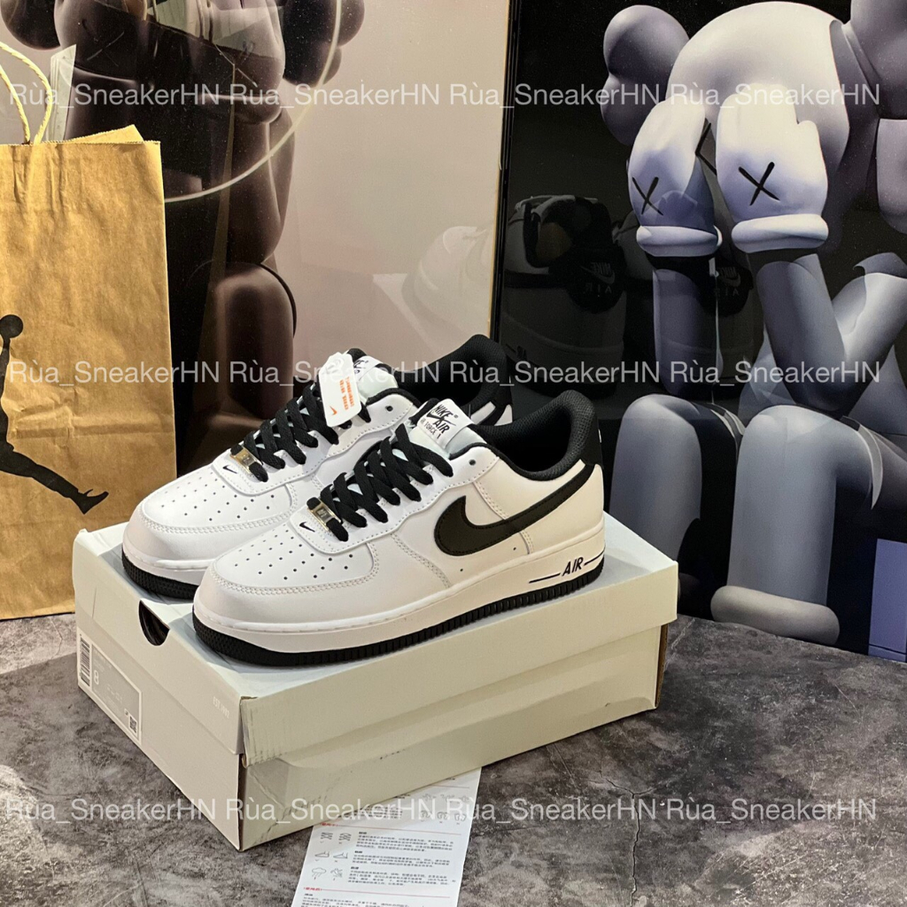 Siêu Phẩm Giày Thể Thao Sneaker A.F.1 Đen Trắng Gót Đen Siêu Hot Cao Cấp Ảnh Thật