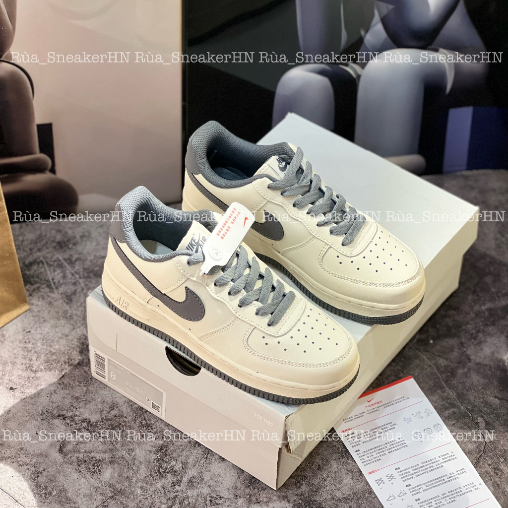 Siêu Phẩm Giày Thể Thao Sneaker A.F/1 Xám Kem New 2022 Cao Cấp Ảnh Thật