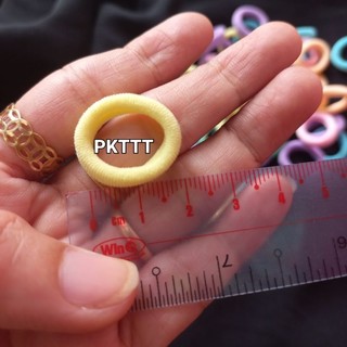 Túi 50 thun cột tóc màu cở nhí cho bé tóc ít (2cm)