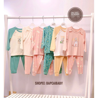 Bộ Chaang cotton dài tay mềm mại thấm hút siêu tốt cho bé trai bé gái