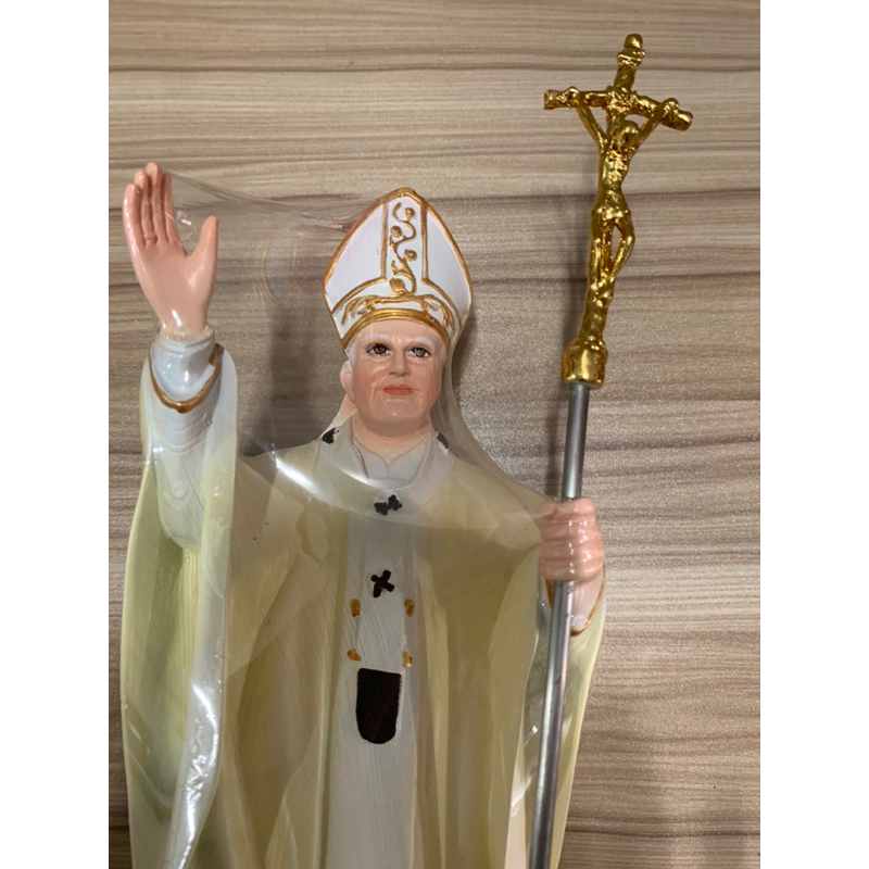 Đức Giáo Hoàng Gioan Phaolo II 35cm Thiếp Vàng.