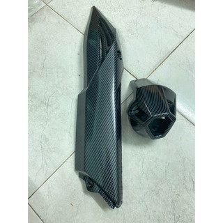 Chụp đích pô và che pô xe Winner V1 cacbon