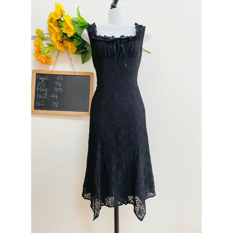 Đầm Ren Nhật, Đi Tiệc, Hai Lớp, 2hand